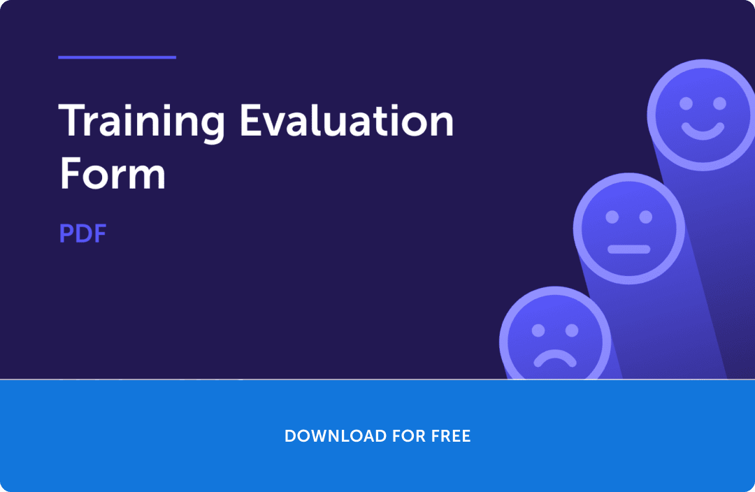 The banner for Training Evaluation Form